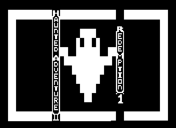 Haunted Adventure II Packrat Video Games Binary Title Screen